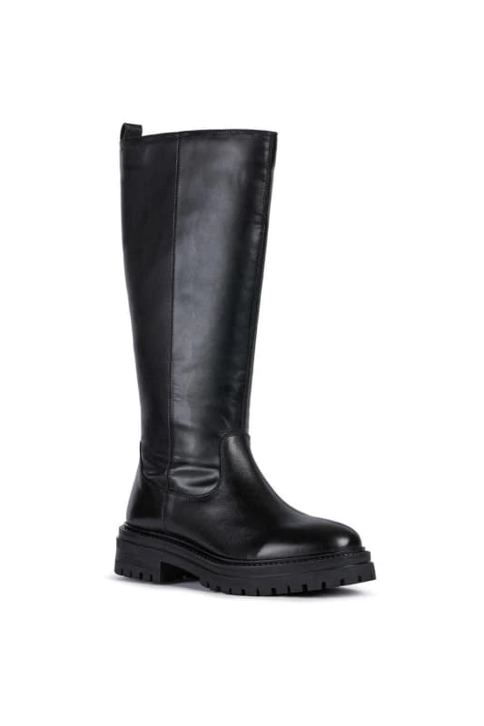 Geox Womens D IRIDEA C BOOTS in Black Size: 5 Black Female 5