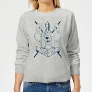 Scooby Doo Coat Of Arms Womens Sweatshirt - Grey - L