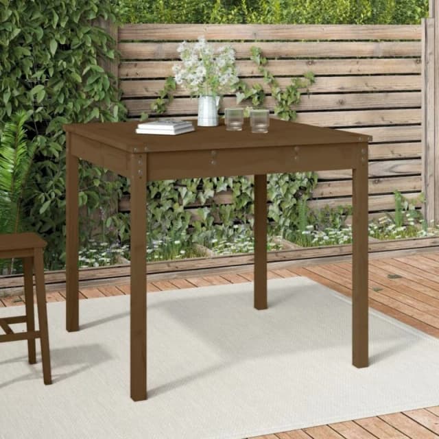 VIDAXL Garden Table Honey Brown 82.5x82.5x76cm Solid Wood Pine Vidaxl 8720845690977
