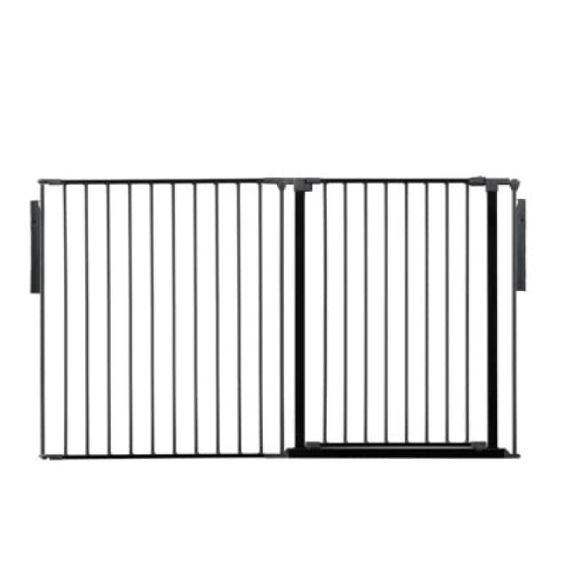 Safetots Premium Extra Tall Room Divider, Up To 154Cm Wide, Black, 105Cm Tall, Multi Panel Barrier For Baby And Toddler