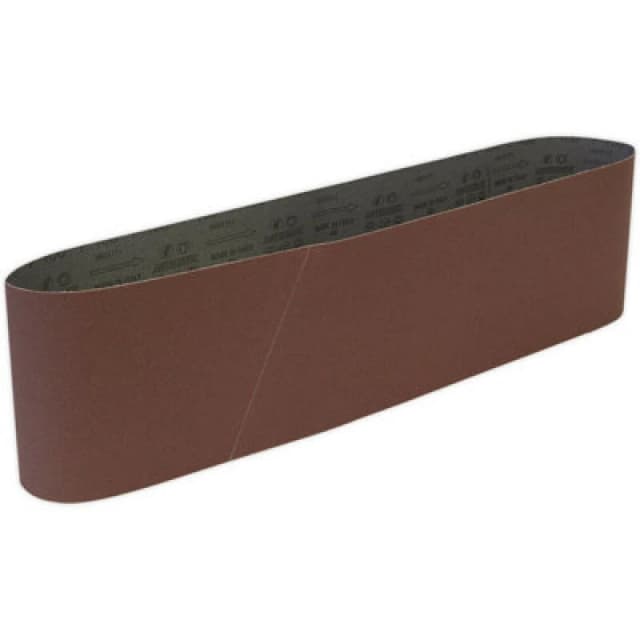 Loops PREMIUM 150mm x 1220mm Sanding Belt - 100 Grit Aluminium Oxide Cloth Backed Loop Multi