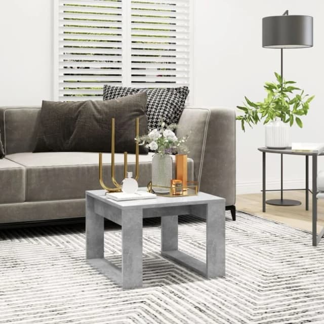 VIDAXL Vidaxl - Side Table Concrete Grey 50x50x35cm Engineered Wood 8720286611630