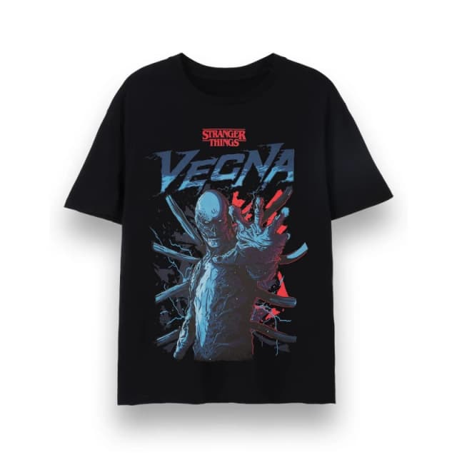 Stranger Things Stranger Things Men Short Sleeved T-Shirt in Black Size: Small Black S Male 5063203900848