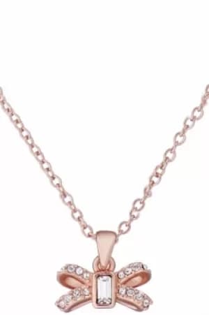 Ted Baker Jewellery Sabena Crystal Sparkle Bow Tiny Pendant TBJ2524-24-02
