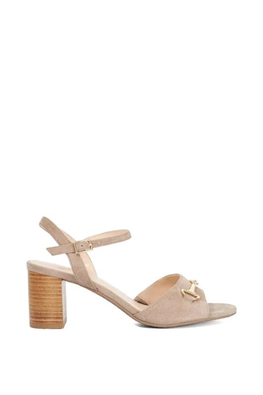 Dune London Womens 'Jayar' Suede Sandals in Taupe Size: 3 Taupe Female 3