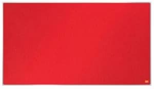 Nobo Impression Pro Widescreen Red Felt Board 890x500mm