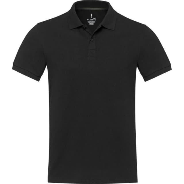 Elevate NXT Mens Emerald Aware Polo Shirt in Black Size: XS Black Male XS