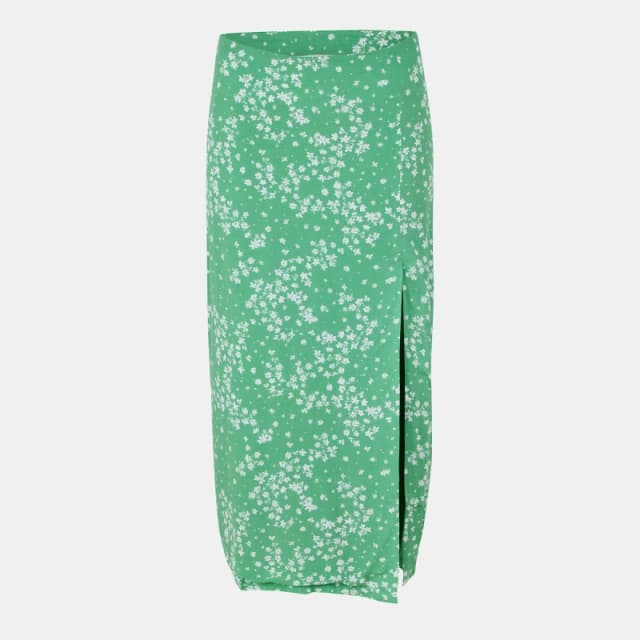 Jack Wills Split Midi Skirt - Green Green 6