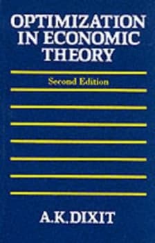 Optimization in Economic Theory by Avinash K Dixit Book