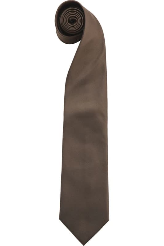 Premier Premier Men Fashion ”ColoursWork Clip On Tie Pack of 2 in Brown Brown One Size Male 5059269153632