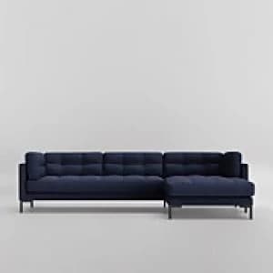 Swoon Landau House Weave Corner Sofa - Right Hand Side - Corner Sofa - Navy