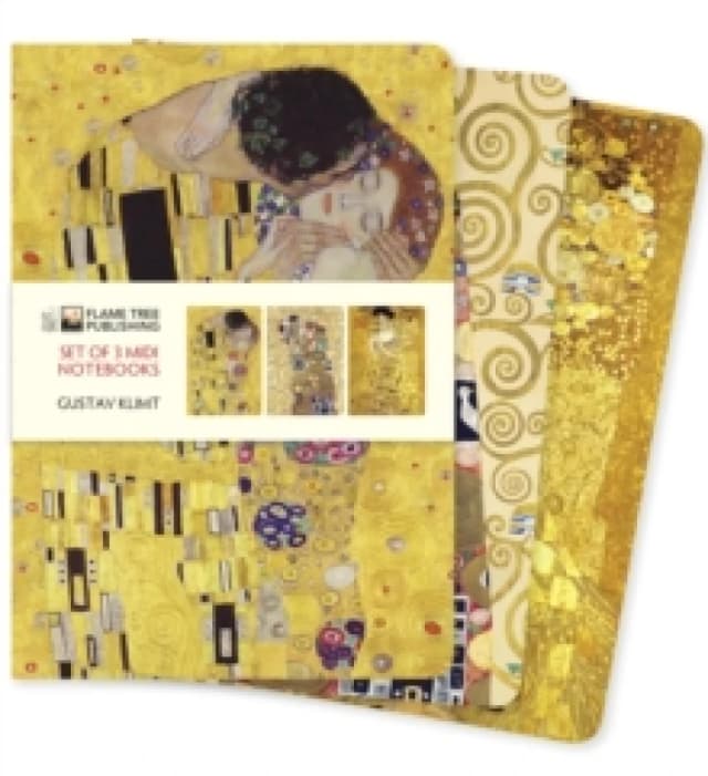 Gustav Klimt Set of 3 Midi Notebooks Notebook / blank book