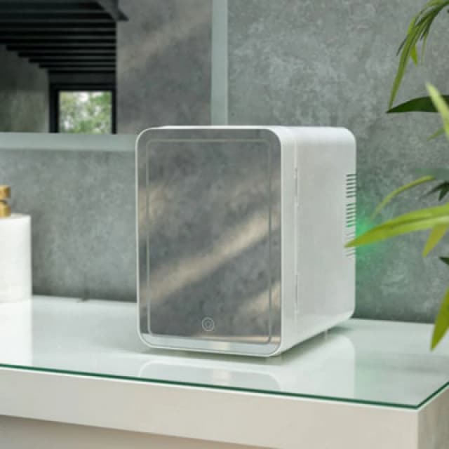 Valuelights 4L Portable Mini Beauty Fridge With LED Mirror, Small Cooler For Skincare With Ac/dc Adaptor