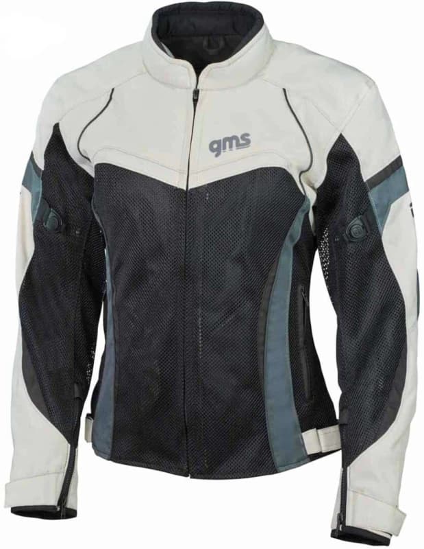 GMS Tara Mesh Ladies Motorcycle Textile Jacket, black-beige, Size 6XL for Women