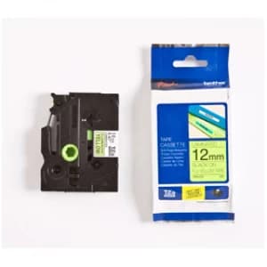 Brother TZE-C31 P-touch Black on Fluorescent Yellow Laminated Tape 12mm x 5m