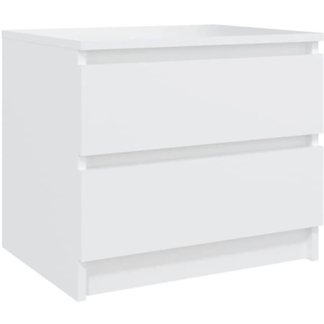 VIDAXL Bed Cabinet White 50x39x43.5cm Engineered Wood Vidaxl 8720286557983
