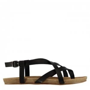 Blowfish Golden Womens Sandals - Black