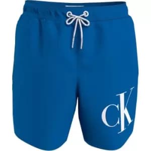 Calvin Klein Monogram Boys Swim Shorts - Blue