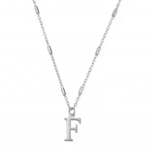 Iconic Initial F Silver Necklace SNCC4040F