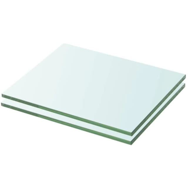 VIDAXL Vidaxl - Shelves 2 pcs Panel Glass Clear 20x20cm 3051544