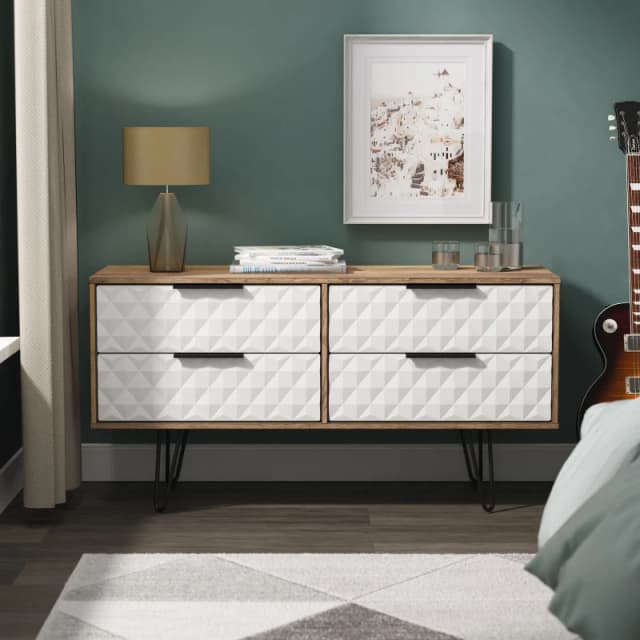 Ready Assembled 2 U Islay 4 Drawer Bed Box (Ready Assembled) in White White Unisex