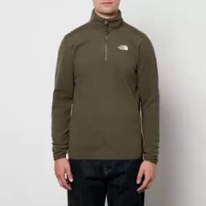 The North Face Mens 100 Glacier 1/4 Zip Fleece - New Taupe Green - XL