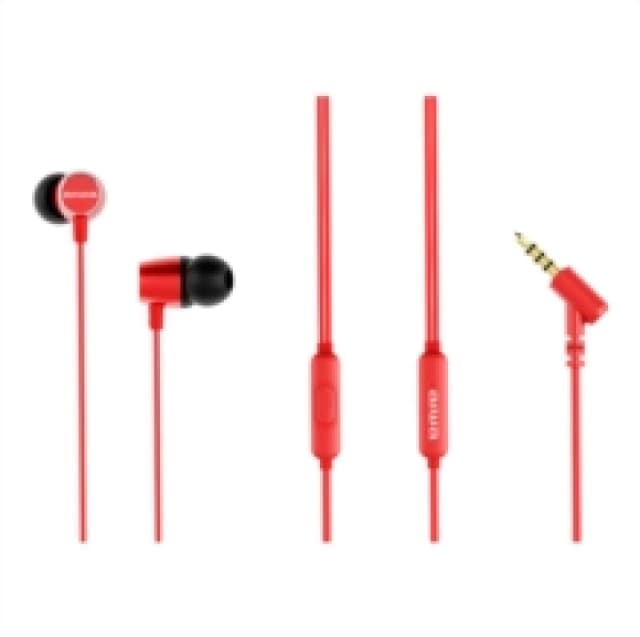 Aiwa ESTM-30RD Ultra Compact Dynamic In-Earphone (Red)