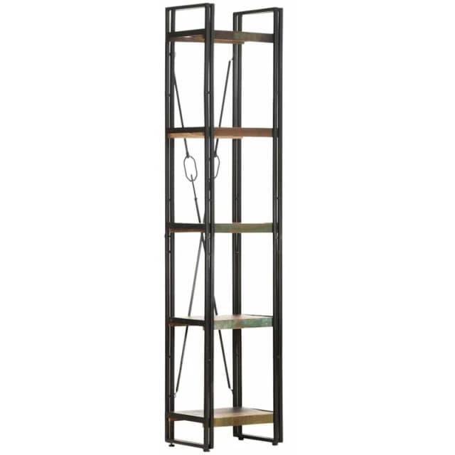 VIDAXL 5-Tier Bookcase 40x30x180cm Solid Reclaimed Wood vidaXL 8720286200759