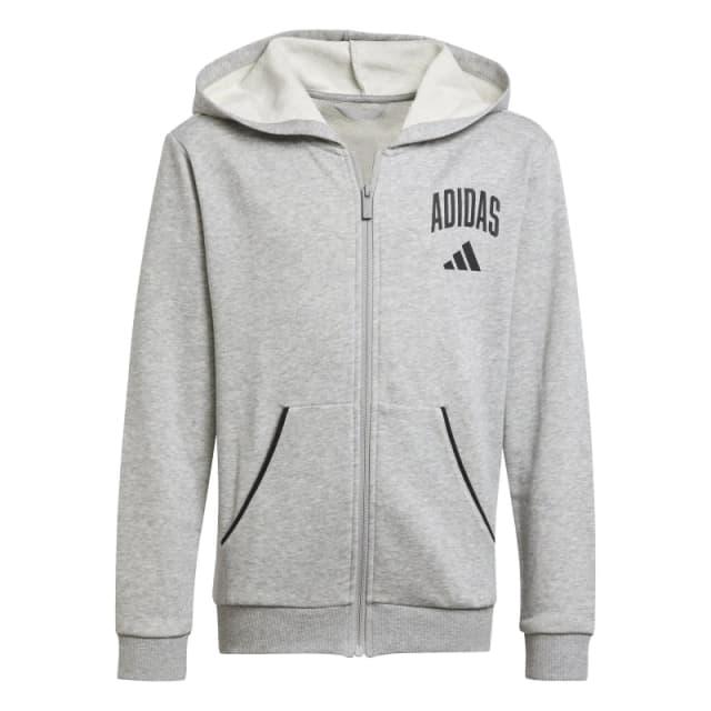 adidas Unisex Kids Hoodie Grey/Black unisex 11-12 Years