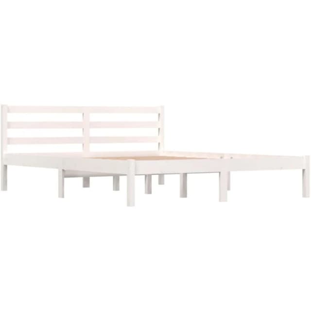 VIDAXL Bed Frame without Mattress 150x200cm White King Size Vidaxl 8720286877647