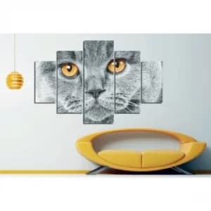 ST081 Multicolor Decorative MDF Painting (5 Pieces)