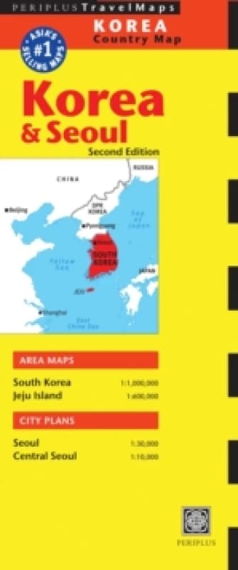 Korea & Seoul Travel Map Second Edition Sheet map, folded