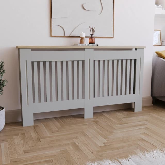 Lassic Vida Designs Arlington Radiator Cover, Large Grey unisex Large