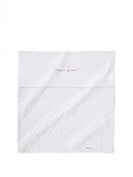 Silver Cross Floral Coverlet