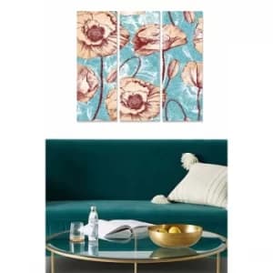 MDF8043463 Multicolor Decorative MDF Painting (3 Pieces)