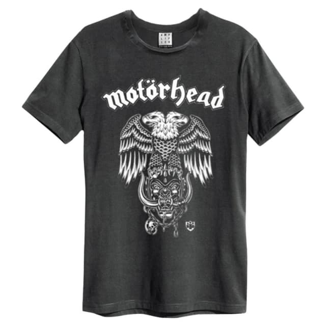 Amplified Amplified Men Hiro Motorhead T-Shirt in Charcoal Size: Small Charcoal S Male 5063470046492