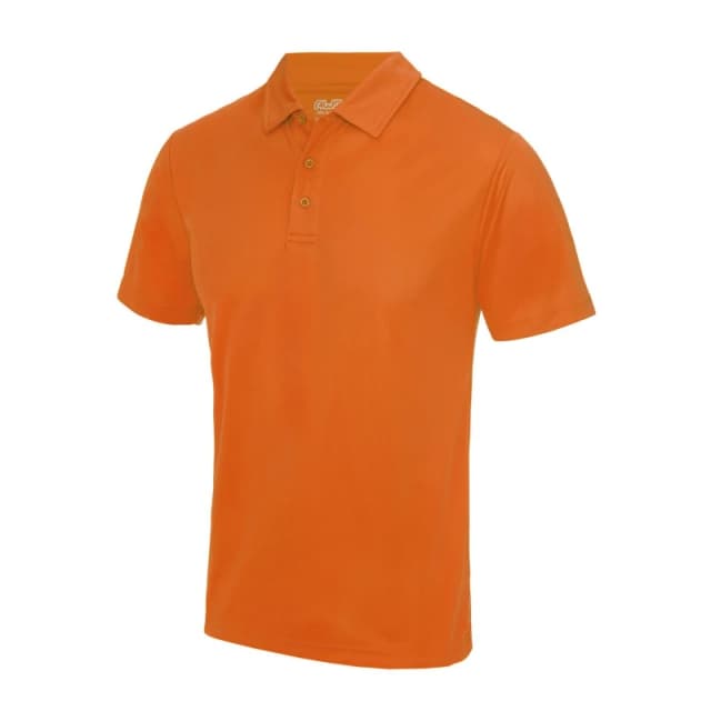 AWDis AWDis Men Just Cool Plain Sports Polo Shirt in Pale Orange Size: Small Pale Orange S Male 5055747889376
