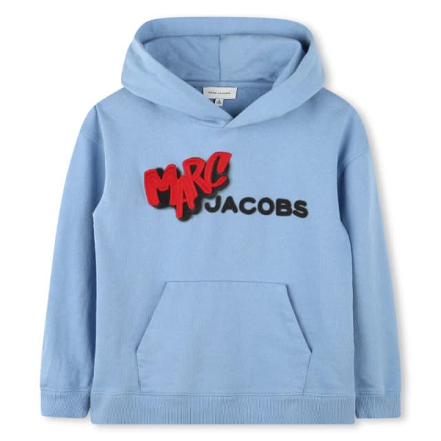 Marc Jacobs Kids Pull Over Hoodie Blue male 8Y