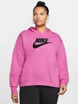 Nike Nsw Icon Clash Pullover Hoodie (Curve) - Fuchsia