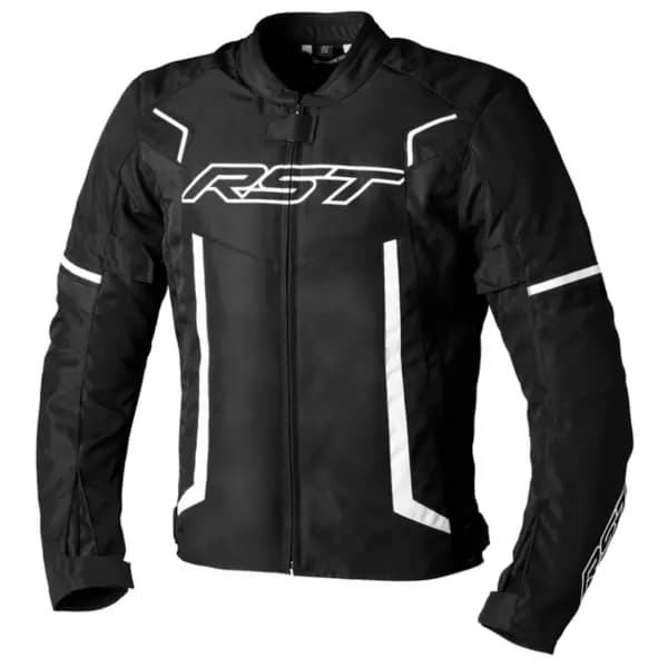 RST Pilot Evo Ce Mens Textile Jacket Black White 40