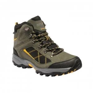 Regatta Clydebank Waterproof Walking Boots - DkKhaki/Gold