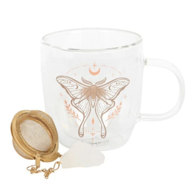 Something Different Something Different Luna Moth Double-Walled Mug Set Multi One Size Unisex 5063652152171