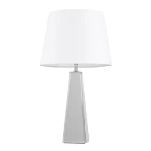 Carson XL Table Lamp with White Aspen Shade