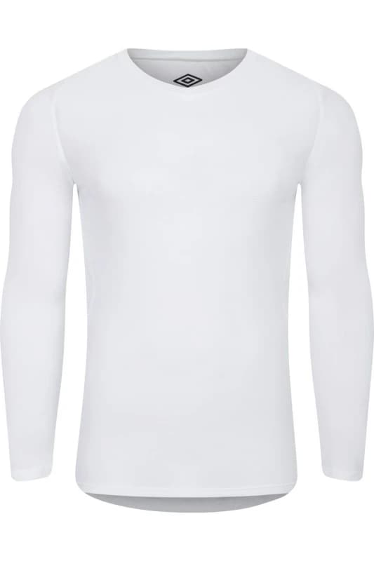 Umbro Umbro Men Pro Long-Sleeved Base Layer Top in White Size: large White L Male 5063527029669