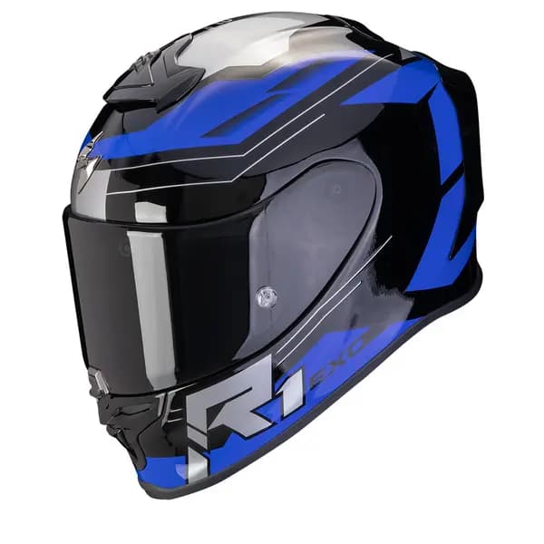 Scorpion EXO-R1 Evo Air Blaze Black Blue Full Face Helmet M