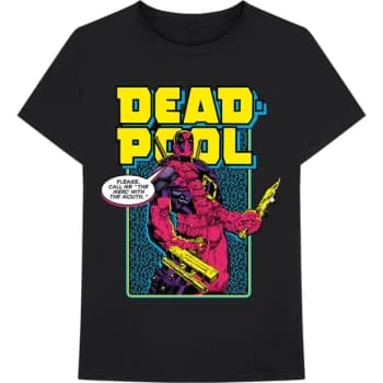 Marvel Comics - Deadpool Comic Merc Unisex Large T-Shirt - Black