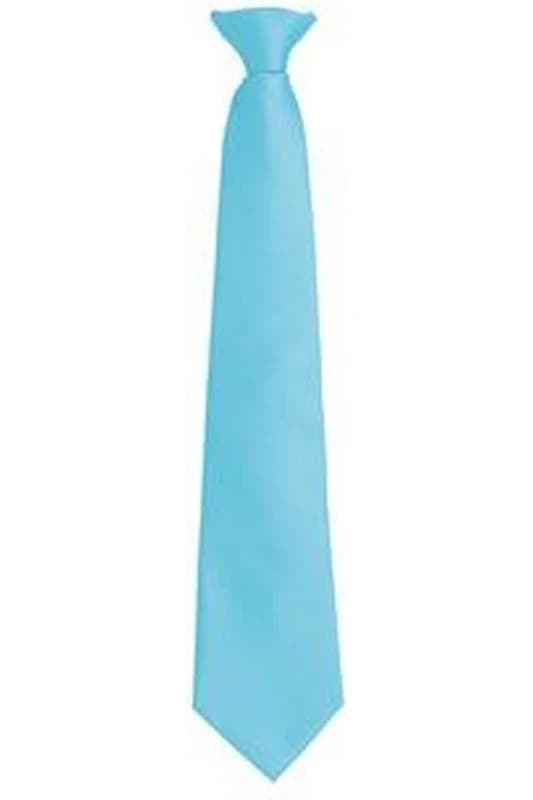 Premier Premier Men Fashion ”ColoursWork Clip On Tie in Turquoise Turquoise One Size Male 5055805451255