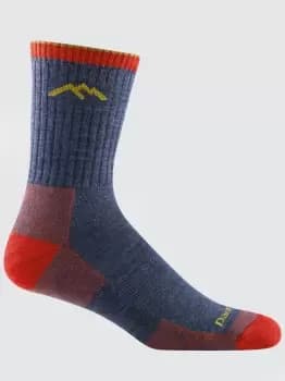 Darn Tough 1466 Hiker Micro Crew Cushion Mens Socks - Denim