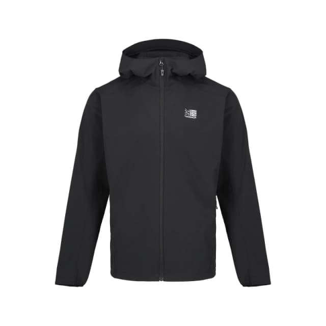 Karrimor Mens Cheetah Water and Wind Resistant Hooded Softshell Jacket Black male 2XL