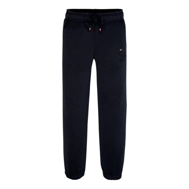 Tommy Hilfiger TH LOGO PUFF PRINT SWEATPANTS Closed Hem Fleece Jogging Bottoms 4Y Blue 48117818135